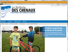 Tablet Screenshot of lebulletindeschenaux.com